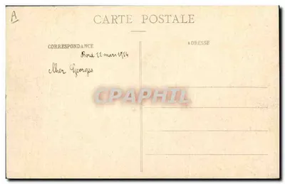 Le Courbet - Cuirassé de 23.000 tonnes — Marine Militaire, wydawca FTT DARET, n°59 — Rewers