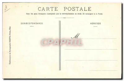 O « Carnot », encouraçado de esquadra — Coleção Artística n°3210 — Edição Gilettta, fot., Nice — Verso