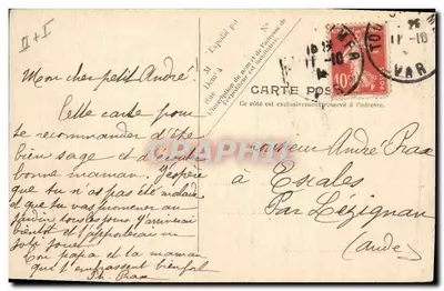 Le Carnot — Krążownik Marynarki Francuskiej — V.P. Paris Nr 2 — Rewers