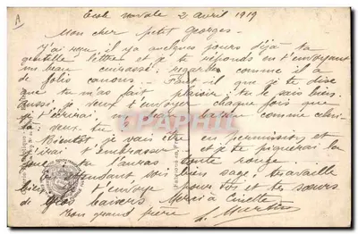 Il "DIDEROT" — incrociatore della Marina nazionale — editore AN Parigi n°420 — Verso