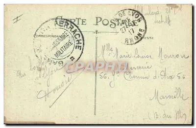 LYON — A Prefeitura — Carnier edit., Depositado — Verso