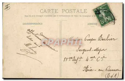 Montpellier - Prefeitura — Ed. L. F. Athanée, Montpellier — Verso