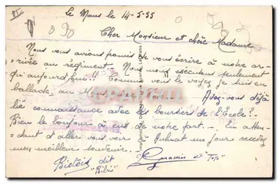 Le Mans — Katedra Couture, Prefektura i Plac — 166 bis — Rewers
