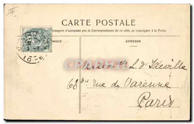 Montbrison — Plac Prefektury — Wydawnictwo Nowe Galerie Zjednoczone, Saint-Étienne — Rewers