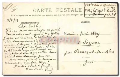 Lagny-Thorigny — Ponte de Pedra Destruido pelo Gênio Francês — R.P. Paris n°138 — Verso