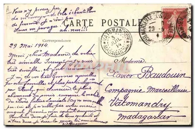Traje de Bannalec — Coleção Viliard, Quimper — n° 4055 — Verso