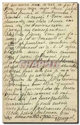 Giovane ragazzo bretone — V. J. Morlaix — n° 3577 — Verso