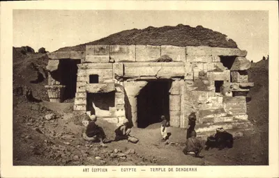 Templo de Dendérah — Arte Egípcia — Egito — Braun & Cie, Paris