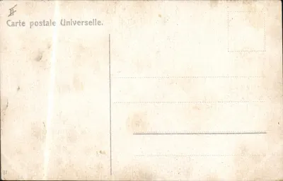 O Caire. Pirâmides de Guizéh — Carte postale Universelle n°31 — Verso
