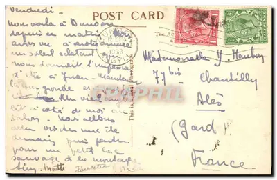 ZAMEK BOTHWELL — widok na rzekę — wydawca The Ac, nr 913/46 — Rewers