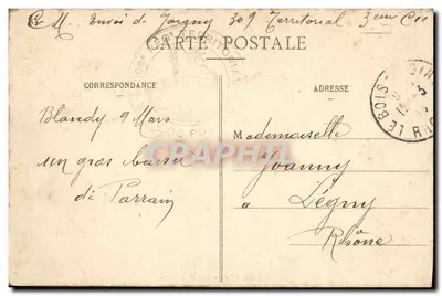 Zamek feudalny w Blandy-les-Tours — wydawca Brossonnot, Melun, nr 673 — Rewers