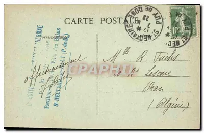 Zamek w MUROLS — Wnętrze ruin — L'Auvergne Pittoresque 2523 — Rewers
