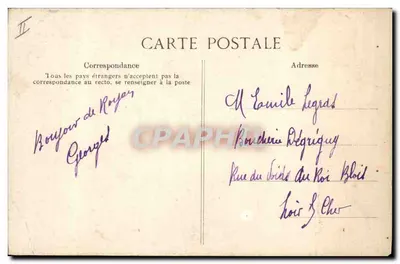 Entornos de ROYAN ; Interior de las Grandes Cuevas, en Meschers — Tarjeta postal antigua n°1445, editor no visible — Reverso