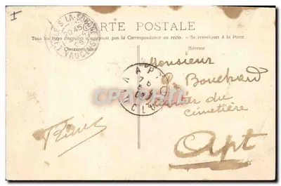 Fontaine de Vaucluse - Le Gouffre — Wydawnictwo J. Bascou - L'Isle-sur-Sorgue — Rewers