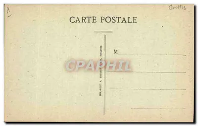 La Balme-les-Grottes (Isère) — Plano das Grotas — Imp. Phot. A. Thétiat & Cie, Toulouse — Verso