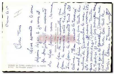 De Arabische Poppen — Scènes & Types van Noord-Afrika — Edities A. STRECKY — Achterkant