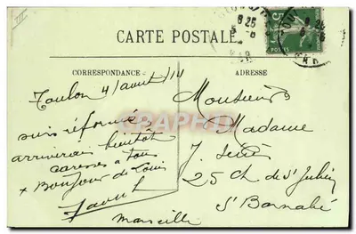 O "Danton" — Marinha de Guerra — LL. — n°80 — Verso