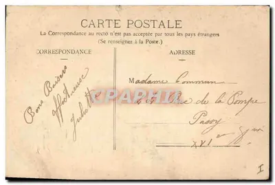 Le Mans - Place de la Préfecture — unbekannter Verleger, n° 20 — Rückseite