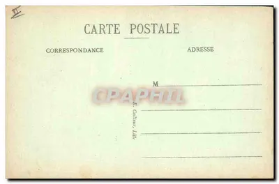 Ruínas da Grande Guerra 1914-1918 — LILLE - Place de la Gare — E. C. — Verso