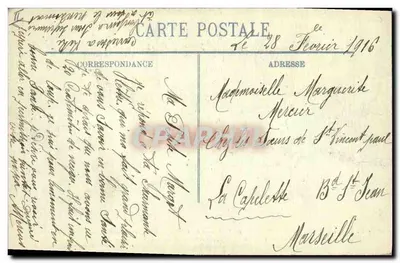 Rue St-Symphorien em Reims — bombardeada e incendiada — cliché de M. Lavergne, Reims — Verso