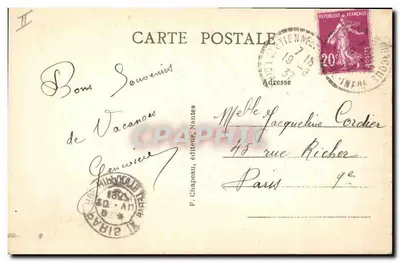 Na Bretanha — Um jovem rapaz bretão — F. Chaneau, editor, Nantes, n°28 — Verso