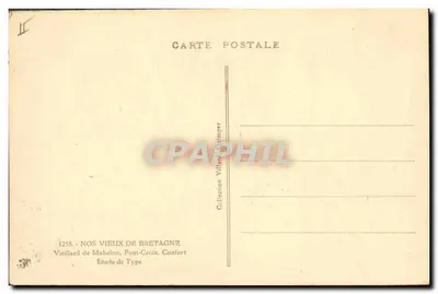 Velho de Muhalon — Pont-Croix, Confort — Coleção Villar Quimper, n°1258 — Verso