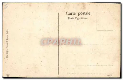 Le Sphinx — Egipcja — The Cairo Postcard Trust, Kair — Rewers