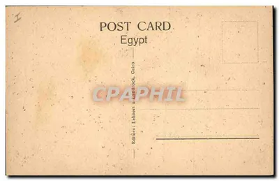 Edfou: Parte do Templo de Hórus — série 1571 — editor Lehner & Landrock, Cairo — Verso
