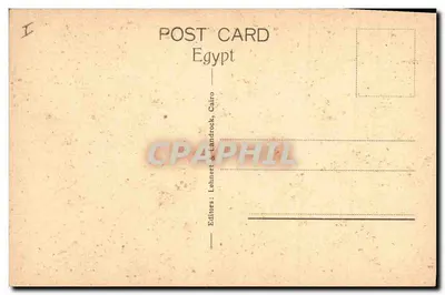 Cairo - Mena Village — pirâmide de Gizé em segundo plano — editor Lehnhert & Landrock, n° 1557 — Verso