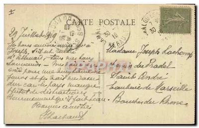 Lamalou-le-Haut — Ansicht der Alten Turm — H. Gaudin, Béziers — Rückseite