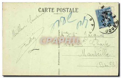 Besançon-les-Bains - Vecchi Remparti a Taragnoz — C.L.B. n°212 — Verso