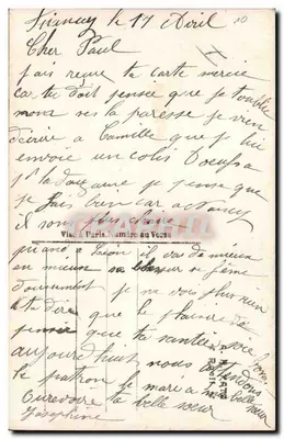 Enfants jouant — scène de jardin avec banc — éditeur J.K. n° 9560/5 — Verso