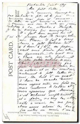 Petite infirmière — 'Ma place est sur la ligne de feu!' — J.A. Nach — Verso