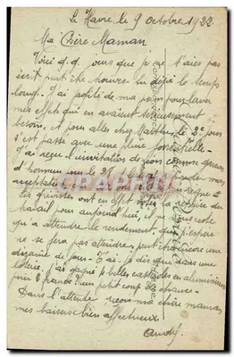 Le Havre — Pałac Sądowy i Bulwar Strasbourgski — L.L. — N° 82 — Rewers