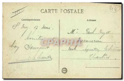 Saint-Nazaire - Nova Entrada - O Cuirassado Diderot, construído nos Estaleiros da Atlântida, sai do Porto — Verso