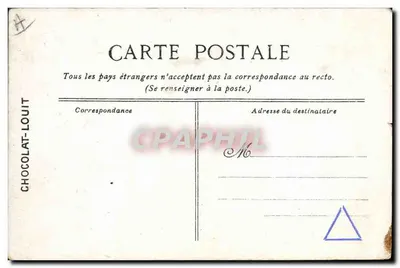 Toulon — Tegenmunitietorpedoschip « Dard » — Gepubliceerd door Chocolat-Louit — Achterkant
