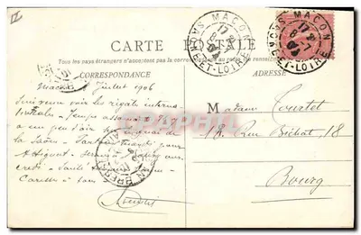 Macon — Ogród Prefektury — B. F. Chalon-s-Saône, n°48 — Rewers