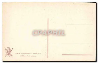 Ypres — A Catedral. A estátua de Vandeperboom escapou milagrosamente da destruição. — Verso