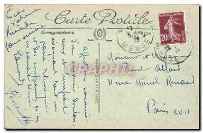 Ruínas da Grande Guerra — Env. de Verdun — La Cote 304 — Vissé Paris n°49 — Verso