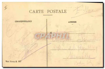 Gerbéviller - Rue Saint-Pierre — destrucciones de la Guerra 1914-1915 — Imprentas Unidas de Nancy — Reverso