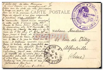 Gerbéviller — De Rue Gambetta — 1914 — De Oorlog in Lotharingen B-344 — Achterkant