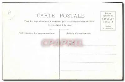 Kobieta siedząca w Montagnarde — Puy-de-Dôme — Wydanie specjalne Chocolat Poulain — Rewers