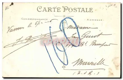 Morbihan — Kostium z Auray z szalikiem (Czołg) — Artaud et Nozais, Nantes — Rewers