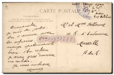 Dwie młode rolniczki z Auvergne — L'Auvergne pittoresque, nr 4836 — Rewers