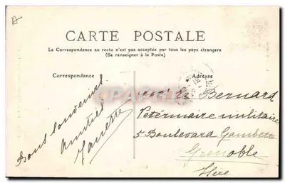 Auvergne — Vrouw in Feestkostuum — M.T. I.L. n°2366 — Achterkant