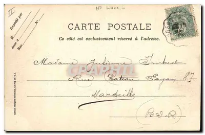 Arredores de Puy — A Bourrée, dança muito alegre e bem ritmada — Edição Marguerite-Briouard, Puy — Verso