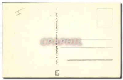 Cairo - Paisagem perto das Pirâmides — editor Landrock & Landhart, n° 1047 — Verso