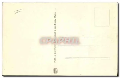 Kair — Czas powodzi blisko piramid — wydawnictwo Lehnert & Landrock, nr 1055 — Rewers