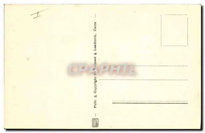 Kairo - Piramidy — wydawca Landrock & Landroch, n° 1050 — Rewers
