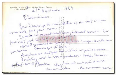 Kościół Świętego Genesa w Thiers — (VI wiek) — Cigogne — Rewers